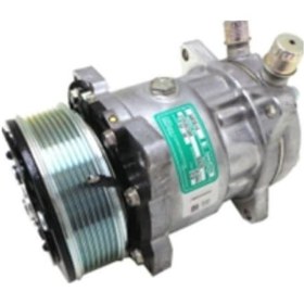 Resim Klima Kompresör Universal 5h14 24v Pv8 Triger Kayış Üstten Çıkış 