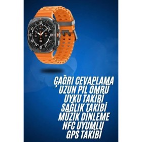 Resim 2025 Model Gelişmiş Özellikli Nabız Sensörlü Spor Takibi Yapabilen Titreşimli Saat 