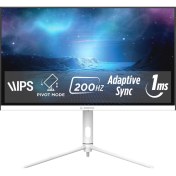 Resim Rampage Glacier GL27R200Q 27 200Hz 1ms Fast IPS Qhd 2k Adaptivesync Rgb Pivot Beyaz Flat Oyuncu Monitörü 