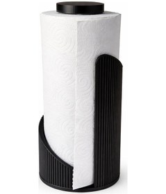 Resim Kağıt Havluluk Standı Mutfak Kağıt Havlu Tutucu Modern Tasarım Havlu Organizer Rulo Havluluk Gri 
