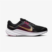 Resim Nike Quest 5 Uniseks Siyah Spor Ayakkabı Siyah Altın Siyah Altın 