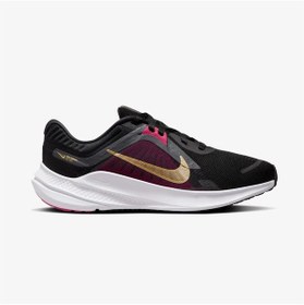 Resim Nike Quest 5 Uniseks Siyah Spor Ayakkabı Siyah Altın Siyah Altın 