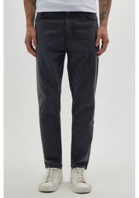 Resim Tudors Erkek Regular Fit Bol Kesim Denim Yıkamalı Efektli Esnek Gri Jean Kot Pantolon-34494 