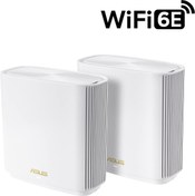Resim ASUS Zenwifi Et8 AX6600 Wifi 6E Wireless Tri-Band Gigabit Mesh Wi-Fi System (2-Pack, White) 