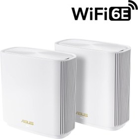 Resim ASUS Zenwifi Et8 AX6600 Wifi 6E Wireless Tri-Band Gigabit Mesh Wi-Fi System (2-Pack, White) 