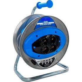 Resim Euromaag Makaralı Seyyar Kablo 3x2,5 40 Mt Metal-7308 40 M 