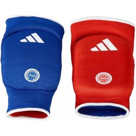 Resim Adidas Adıwakoeb01 Wako Onaylı Çift Taraflı Dirseklik Kick Boks Dirseklik Kırmızı Mavi 