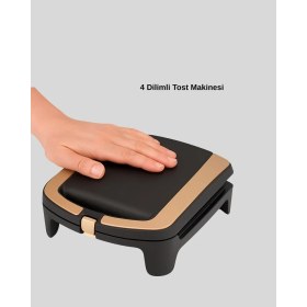 Resim Tost Makinesi Hızlı Pişirme Teknolojisi 1500 Watt 