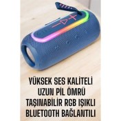 Resim Techno Stock Kablosuz Bluetooth Hoparlör Uzun Pil Ömrü Taşınabilir 