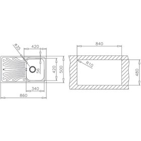 Resim Teka Nerissa 50 B Paslanmaz Çelik Eviye - 40109214 