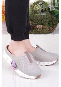 Resim Fort King Diya Anatomik Rahat Esnek Memory Foam Taban Sabo Terlik Kadın Terlik Bej 