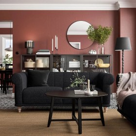 Resim IKEA Antrasit Modern Kanepe - 2'li Kanepe 