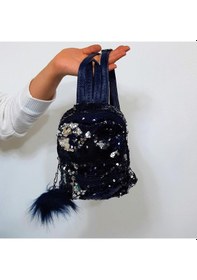Resim Fiyra Crn Lacivert Pullu Kız Çocuk Sırt Çantası 16cmx20cmx10cm Lacivert 