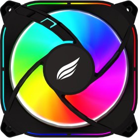 Resim Hawk Gaming Chair HF120 Slientforce 120MM Argb Üçlü Siyah Kontrolcü ve Kumanda Dahil Kasa Fanı 