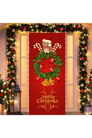 Resim PROMISEBACKDROP2 190x75cm Lastikli kapı süsü, Kumaş kapı giydirme, Christmas decor, Yılbaşı, Okul etkinlik kapı süsü 