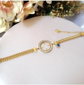 Resim MİHREM Çelik Gold Renk Çeyrek Altınlık Bileklik 