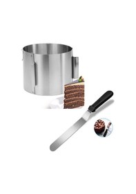 Resim Nar Kalıp Yuvarlak Ayarlanabilir Kek Kalıbı Ve Pasta Sıvama 