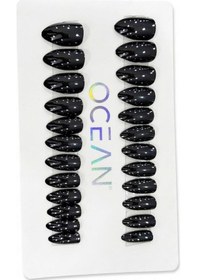 Resim Ocean Profesyonel Takma Tırnak Seti Glazed Dark Ebay-208 