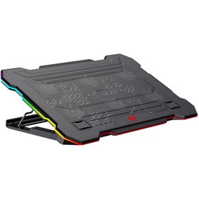 Resim Havit Gamenote F2071 Cooling Pad RGB Gaming Laptop Soğutucu -Ayarlanabilir 6 Fan 2500RPM Uyumlu 