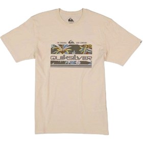 Resim Quiksilver Tropical Rainbow Erkek Bej Tişört 