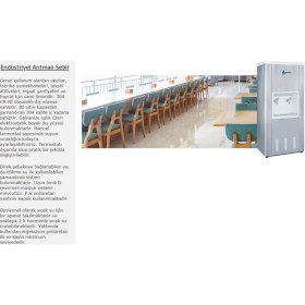 Resim Evora Sanayi Tipi Sebil Soğutmalı Arıtmalı Paslanmaz Çelik Su Sebili 80L 