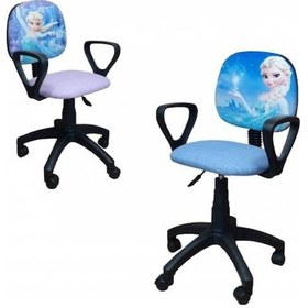 Resim Karlar Ülkesi Elsa Frozen Desenli Çocuk Odası Ders Çalışma 