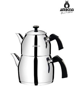 Resim Amboss Teadora 4 Parça Paslanmaz Çelik Büyük Boy Çaydanlık 