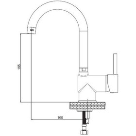 Resim Gpd Espina Tek Gövde Lavabo Bataryası Mtl70 