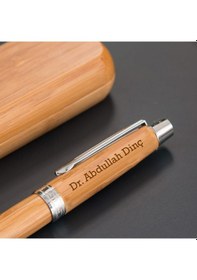 Resim Doktora İsme Özel Bambu Roller Kalem 
