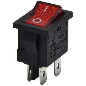 Resim Be-119 Anahtar Küçük On Off Kırmızı Işıklı 4 Pin 