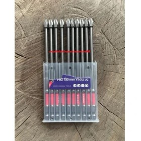 Resim Dnz S2 Impact Ph2 Mıknatıslı Yıldız Bits Uç Ph2 Sac Vida Sıkma Ucu 10PCS 150MM 