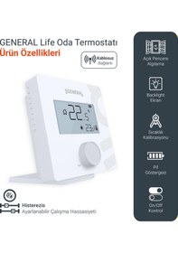 Resim General Mitra Ht26s Rf Kablosuz Oda Termostatı 