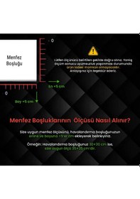 Resim Menfez 60x60 Cm - Banyo, Tuvalet, Wc Havalandırma Menfezi - Plastik - Beyaz - Ölçü Seçenekli Çok Renkli 