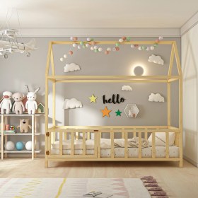 Resim Givayo Wood's Teddy Montessori Yatak Kapılı 90*190 