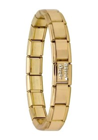 Resim Kişiye Özel İsim Yazılı Gold Sarı İtalyan 18cm Çelik Bileklik Scb26g 