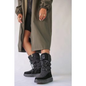 Resim Guja Vanessa Içi Kürk Detaylı Kaymaz Taban Kadın Kar Botu G051 