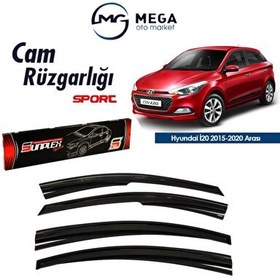 Resim Hyundai i20 2015-2020 Arası Mugen Tip Cam Rüzgarlık Sunplex 