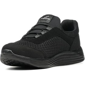 Resim Lepons Erkek Siyah Nefes Alan Comfort Sneaker 
