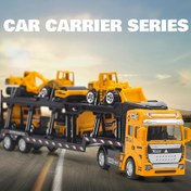 Resim Kamyon Kralı Döküm Oyuncak Seti: 32CM Alaşımlı Semi-Tır 6 Mini İnşaat Aracı ile, 3+ Yaş İçin Uygun - Oyun ve Sergileme İçin Mükemmel! 