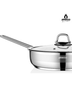 Resim Ambos Saphire Paslanmaz Çelik 22 cm Cam Kapaklı Tava 