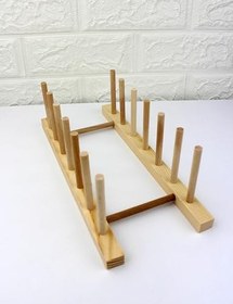 Resim Ahşap Tabaklık 6 Bölmeli 28cm*11,5cm 