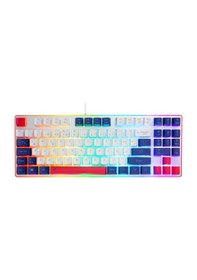 Resim Acer Emachines Eak216 Rainbow Aydınlatmalı Tkl Oyuncu Klavyesi - Beyaz Mavi Kırmızı Q Standart 