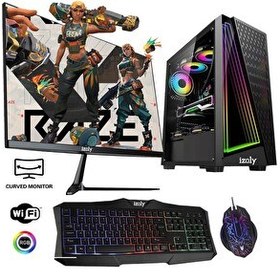 Resim İzoly Ocean X Intel Core i5 4590 24" 16 GB RAM 512 GB SSD RX550 4 GB FreeDOS Masaüstü Oyun Bilgisayarı 