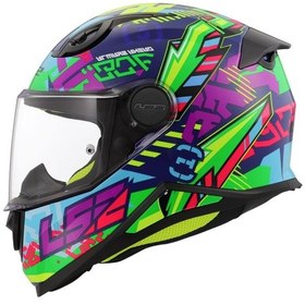 Resim Ls2 Kid Svent Çocuk Kaskı Mavi - Yeşil 