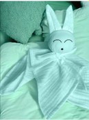 Resim Müslin Bebek Uyku Arkadaşı 4 Katlı Tavşan Organik Mint 