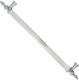 Resim Lideraks Zirve Çubuk Krom 96 mm Alüminyum Kulp ( 5 Adet) 