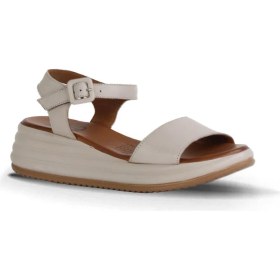 Resim Bueno Shoes Gri Deri Kadın Dolgu Topuklu Sandalet 01WY5700 01WY5700 