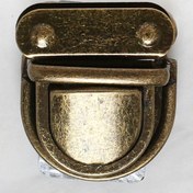 Resim Loren Metal Çanta Kilidi Büyük Antik Sarı 