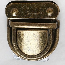 Resim Loren Metal Çanta Kilidi Büyük Antik Sarı 