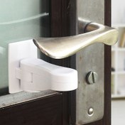 Resim Gençler için Güvenlik Kapı Kolu Kilidi – Dönmeyen, Ev Kullanımı için Çok Fonksiyonlu Yapışkan Güvenlik Mandalı, Dayanıklı ABS Malzeme, Kolay Kurulum, Kazara Kapanmayı Önler, Her Türlü Kapı için Yüksek Mukavemetli Tasarım, Kapı Güvenlik Mandalı | Döner Mekanizma | Sağlam Yapı, Kapı Kolu Koruyucu 